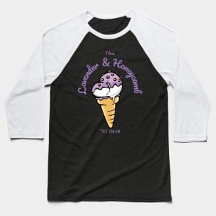 I Love Lavender & Honeycomb Ice Cream Baseball T-Shirt